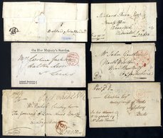 LONDON Pre-stamp C1746-1870 Interesting Range Of Stampless Covers Incl. 1798-99 'table Code' B, C, E & F Marks, Early Ci - Sonstige & Ohne Zuordnung
