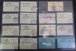 LONDON PARCEL POST Selection Of 23 Labels (2x Unused, 18 Hand Stamps, 6 With Stamps), Plus 5 Receipts. Mainly Fine. - Other & Unclassified