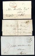 YORKSHIRE (OTLEY, BEDALE, KEIGHLEY Etc) Collection Of 59 Items Of Postal History Or Postcards Incl. 1795 Curved OTLEY, 1 - Autres & Non Classés