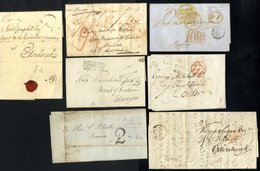 PRE-STAMP Edinburgh & Glasgow 1797-1834 Incl. Bishop Marks, Oval PP/Morning/Delivery, 1d (6) & 2d Local Charges Incl. Tw - Sonstige & Ohne Zuordnung