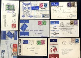 KGVI & QEII Covers To A Variety Of Destinations Incl. Censored Items, Commemorative Flights, Several Concorde Covers, BE - Sonstige & Ohne Zuordnung