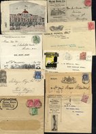 ADVERTISING 1866-1941 Selection Of 16 Covers Or Cards Showing Various Advertisements Incl. 1894 Pickard Organs, 1866 Jam - Sonstige & Ohne Zuordnung