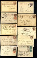 Postal Stationery To Foreign Destinations: Group Of QV-KEVII Cards To A Variety Of Destinations Incl. Australia, Russia, - Sonstige & Ohne Zuordnung