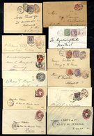 QV Jubilee Frankings: Covers To Overseas Destinations Incl. ½d, 2½d & 5d Rates, Uprated ½d & 1d Stationery Envelopes, 2½ - Other & Unclassified