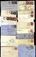 1864-75 Range Of Covers To Various European Countries Ex London, Mainly With 3d Or 6d Stamps (four With Line Engraved No - Other & Unclassified