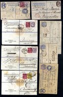 1879-1901 Registered Covers To Foreign Destinations Incl. Uprated Postal Stationery (15) And Others, Most With Jubilee I - Sonstige & Ohne Zuordnung