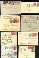 KEVII Variety Of Covers To Foreign Destinations With A Range Of Frankings/printings Plus A Bundle Of Mainly Inland PPC's - Sonstige & Ohne Zuordnung