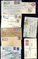 KGV Range Of Covers To Foreign Destinations Incl. Stationery Envelopes (8), Wide Variety Of Commercial Frankings, Telegr - Autres & Non Classés