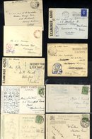 C1879-1945 Incl. 'Columba' Steamer Cancels On PPC's (4), Various 'H&K Pkt' C.d.s (8), London MB, WWII Naval Covers Incl. - Altri & Non Classificati