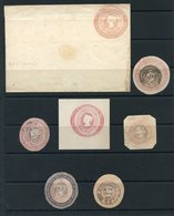 ADVERTISING RINGS Selection Of 28 Incl. Unused 'The Home News' 1d Pink Wrapper Crease & Soiled, Huggins AR43 (XXXX) + Us - Altri & Non Classificati