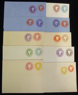 QUEEN VICTORIA Unused Compound Die Envelopes Selection Of Ten Different Incl. Four With 6d Vals & One With 1s Val, Also  - Other & Unclassified