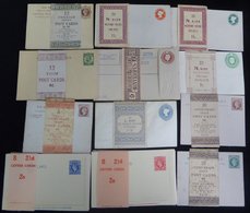 QV-QEII WRAPPER BANDS Selection Of 22 Cards/envelopes Etc. With Wrapper Bands, 13 Complete Packs & 9 Singles, Mainly Fin - Otros & Sin Clasificación