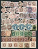 QV-KGVI CUT OUTS Selection Of 772, U & Unused Mixed Condition, Many 1d Pinks Etc. - Other & Unclassified