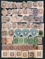 QV-KGVI CUT OUTS Selection Of 772, U & Unused Mixed Condition, Many 1d Pinks Etc. - Autres & Non Classés