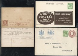 QV-QEII Selection Of 55 Advertising Cards/envelopes, 29 Unused, Some Pre-paid Addresses - Stanley Gibbons, John Oakey, C - Otros & Sin Clasificación