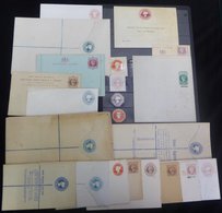 QUEEN VICTORIA Registered Envelopes/cards Etc. All Overprinted SPECIMEN, Also 1859 3d Die Specimen Proof Sheet & Six Cut - Autres & Non Classés