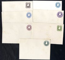 KGV Selection Of 27 Unused Items & One Used Hinged On Large Album Pages, 9 Envelopes (incl. 2x 9d Vals & 10d) - 19 Cut-o - Altri & Non Classificati
