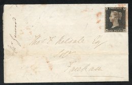 1840 Dec 22nd Cover From York To Fareham, Franked Pl.6 NB, Fine Four Margins, Tied Red Maltese Cross, Reverse York Despa - Other & Unclassified