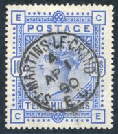 1883 10s Ultramarine, Superb U With Martins Le Grand/Ap 1/90, Centrally Struck C.d.s, SG.183. (1) - Altri & Non Classificati