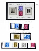 1967-2014 MACHIN DEFINITIVE UM Collection/accumulation Housed In Two Ring Albums & A Stock Book Incl. Individual Stamps, - Autres & Non Classés