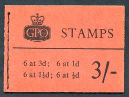 1960 March 3s Graphite Booklet, VF, SG.M20g. Scarce. (1) Cat. £400. - Other & Unclassified