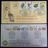 TWO ALBUMS Of 100 Bradbury FDC's (L.F.D.C Series) Period 1980-97, All Unaddressed. - Other & Unclassified