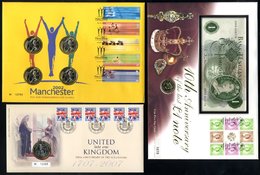 COIN COVERS - 1986-2015 Collection/accumulation, A Slightly Duplicated Range Of 125 Covers Housed In 2 Albums Plus Loose - Other & Unclassified