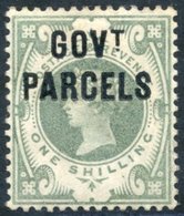 GOVT PARCELS 1890 1s Dull Green, Fine M, SG.O68, RPS Cert. 2017. (1) Cat. £700 - Other & Unclassified