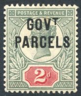 GOVT PARCELS 1891 2d Grey-green & Carmine, Fine M, SG.O70. (1) Cat. £250. - Other & Unclassified