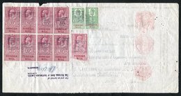 1949-50 Group Of Seven Documents, Variety Of Foreign Bill (KGVI) Franking To £5, Originating From New South Wales & Vict - Autres & Non Classés