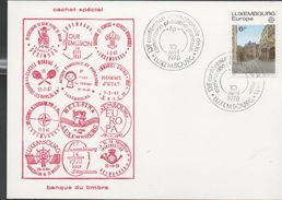 3221  Tarjeta Luxemburgo , Conferencia Internacional  Filatelica 1978 - Storia Postale