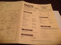 Renault 20 Diesel Schéma Fiche N404 Auto Volt Supplément 1980 Schéma De Réalisation - Other Plans