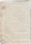 2 DOCUMENTS NOTARIAUX AVEC CACHETS FISCAUX 50 CENTS ET 50 CENTS + 2/10ème (60 CENTS) DU 13/03/1881 ET 2/05/1868 - Cachets Généralité