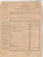 2 DOCUMENTS FISCAUX IMPÖTS LOCAUX 1894 DE ROUEN : Contribution Personnelle Mobilière Et Foncière Des Portes Et Fenêtres - Algemene Zegels