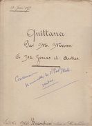 DOSSIER NOTARIAL DE QUITTANCE AVEC 3 CACHETS FISCAUX 1,50 F + 2/10ème POUR PAGE DOUBLE DU 23/06/1875 ET 50 Cents + 2/10° - Matasellos Generales