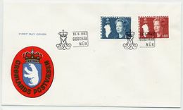 GREENLAND 1982 Queen Margarethe Definitive 1.50, 1.80 Kr On FDC.  Michel  134-35 - FDC