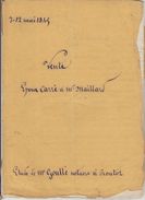 DOSSIER NOTARIAL VENTE 2 CACHETS FISCAUX ROYAUX 1,25 F POUR PAGE DOUBLE 13/05/1845 Maitre GOULLE Routot - Timbri Generalità