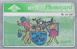 GB.- PhoneCard BT. Blue Peter BT Phonecard Competition. 35 Years Of Bleu Peter. Michaela Wain.. 2 Scans - Autres & Non Classés