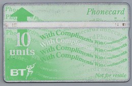 GB.- PhoneCard BT. With Compliments. 10 Units. 2 Scans - Sonstige & Ohne Zuordnung