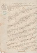 2 DOCUMENTS NOTARIAUX  2 CACHETS FISCAUX ROYAUX 35 Cents Petit Format ET 70 Cents PAGE DOUBLE 7/01/1847 - Seals Of Generality