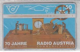 AUSTRIA 1994 RADIO COMMUNICATIONS 70 YEARS USED - Austria