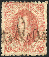 ARGENTINA: GJ.19, 1st Printing With Very Rare Pen Cancel, Minor Defect On Back, Exc - Used Stamps