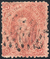 ARGENTINA: GJ.20d, 3rd Printing, Carminish Dun-red Color, Vertically DIRTY PLATE Va - Gebruikt