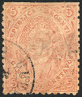 ARGENTINA: GJ.20d + J, 3rd  Printing, Mulatto + Dirty Plate (horizontally), Rare Co - Oblitérés