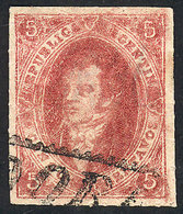 ARGENTINA: GJ.25, Typical Example Of 4th Printing, Used In Córdoba, Absolutely Supe - Used Stamps