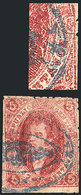 ARGENTINA: GJ.25, 4th Printing, Very Interesting Rococo Cancel Of UNKNOWN ORIGIN. A - Used Stamps