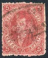 ARGENTINA: GJ.25f, 4th Printing, With SPOT ON THE TEMPLE Variety, Typical Impressio - Oblitérés