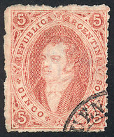 ARGENTINA: GJ.28, 6th Printing Perforated, Typical Example Of This Printing, Superb - Used Stamps