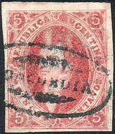 ARGENTINA: GJ.32, 7th Printing Imperforate, "Rivadavia With White Lock Of Hair" - Oblitérés