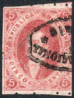 ARGENTINA: GJ.33, 7th Printing Perforated, Used In Rosario, Very Fine Quality! - Used Stamps
